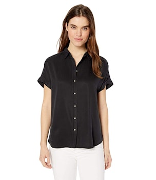 Daily Ritual Tencel Relaxed-Fit Short-Sleeve Shirt
