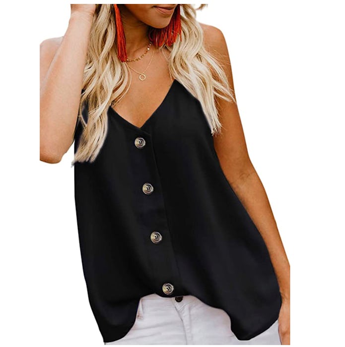 Blencot Button Down V Neck