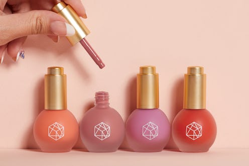 EM Cosmetics' four new Color Drops Serum Blush shades.