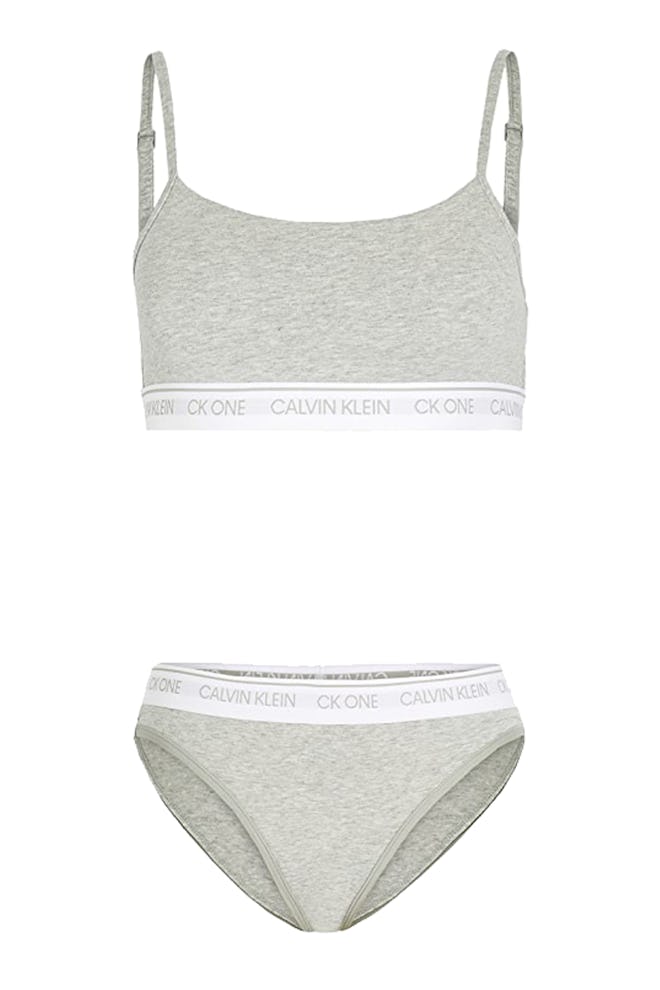 Calvin Klein Underwear CK One Cotton Unlined Bralette and Bikini