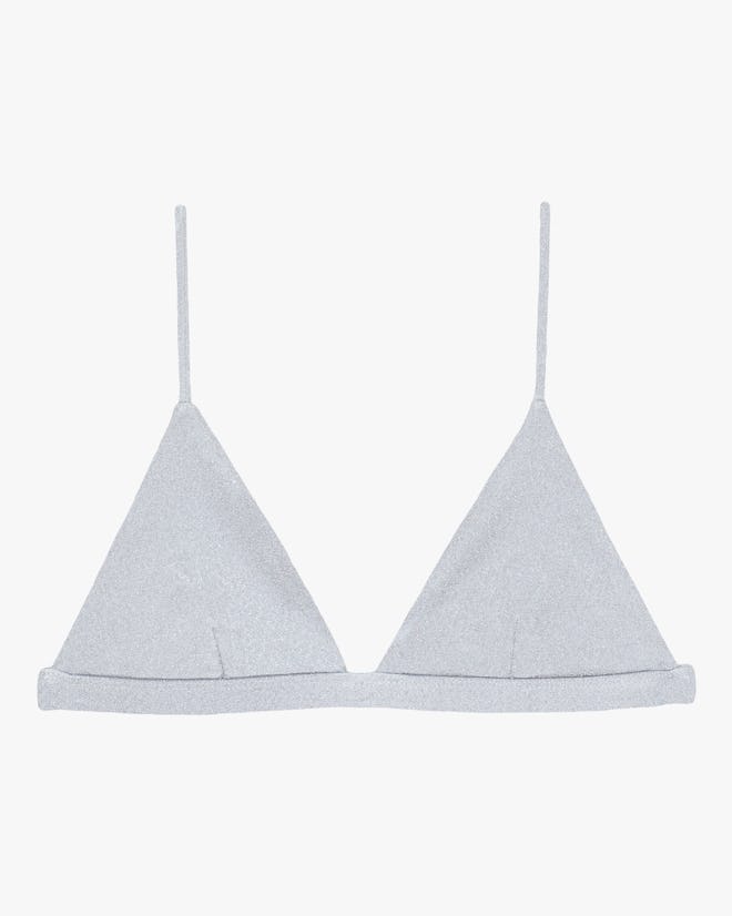 Taga Metallic Triangle Bikini Top