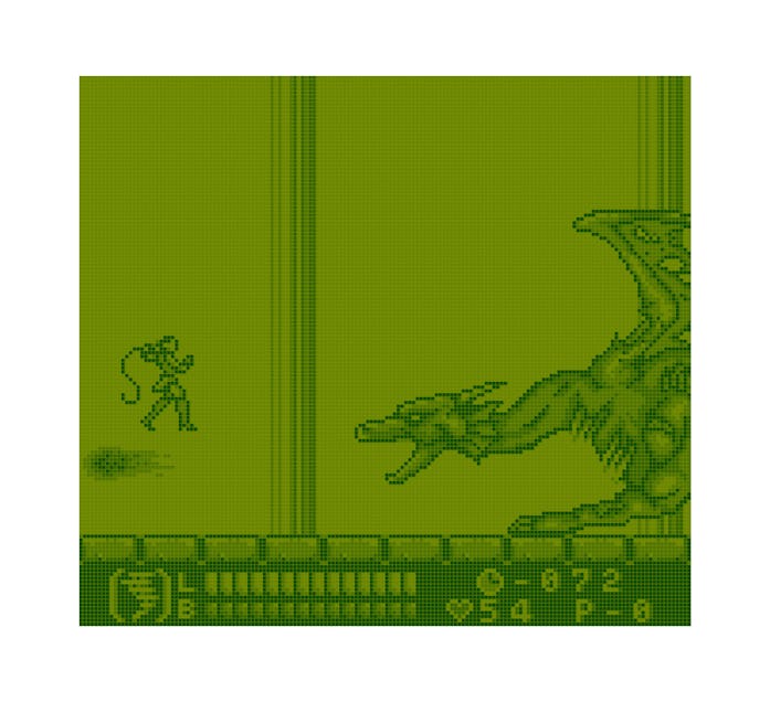 A green-tinted game screen.