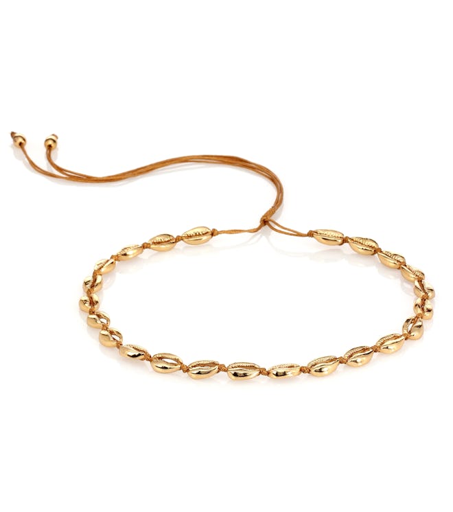 Concha Puka 22kt Gold-Plated Necklace
