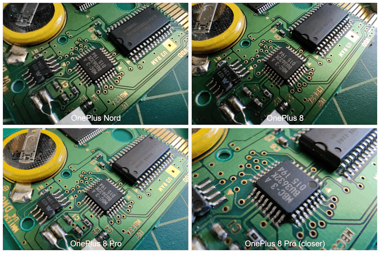 The OnePlus Nord smartphone close-up shooting comparison photos.