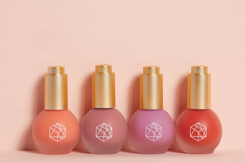  EM Cosmetics' four new Color Drops Serum Blush shades. 