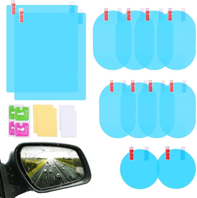 LeeLoon Waterproof Car Mirror Sticker
