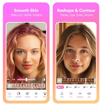Facebook Video helps you touch up your face in video selfies.