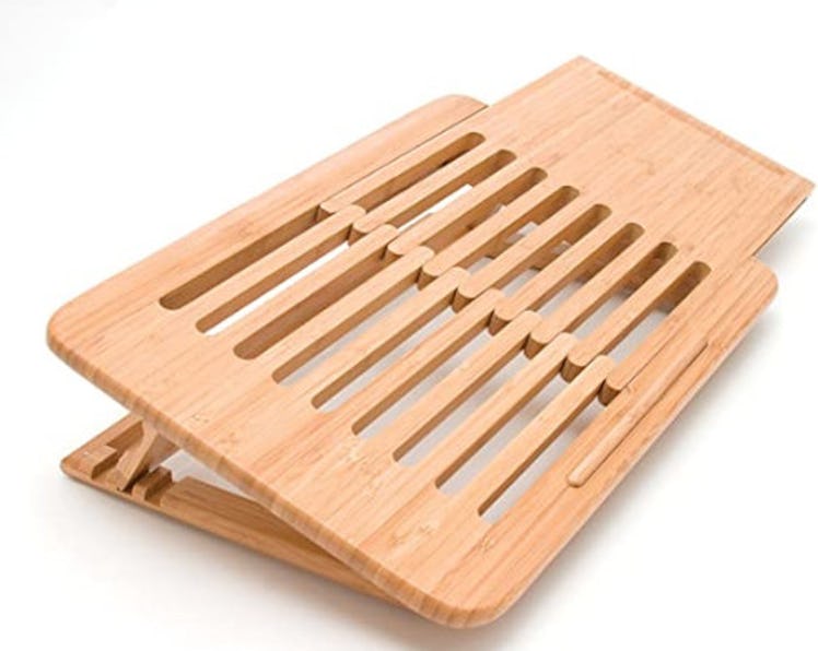 Bamboo Wood Expandable Laptop Stand
