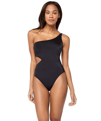 Iris & Lilly Cut Out One Shoulder High Leg Swimsuit