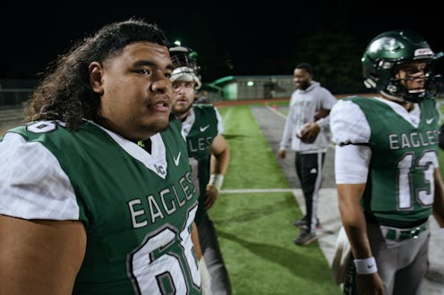 Nu’u Taugavau and Carson Jarratt in Last Chance U via the Netflix press site