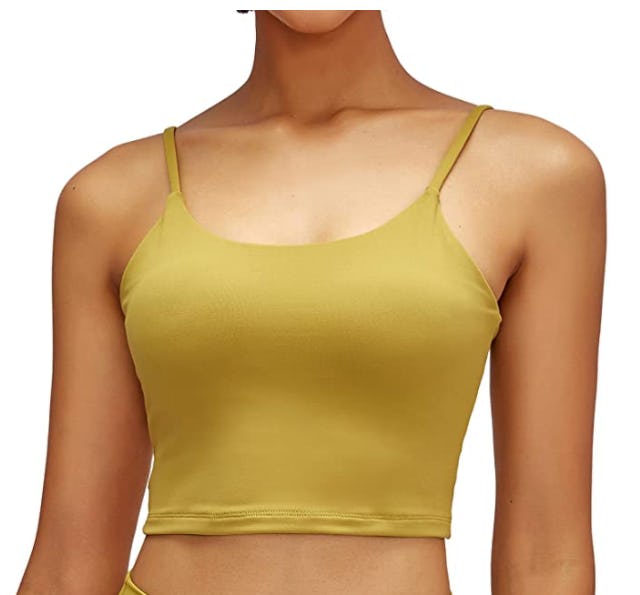 Lemedy Women Padded Sports Bra Fitness Workout Running Shirts Yoga Tank Top