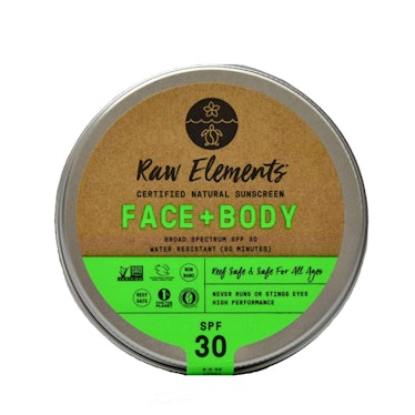 Raw Elements Face and Body Certified Natural Sunscreen