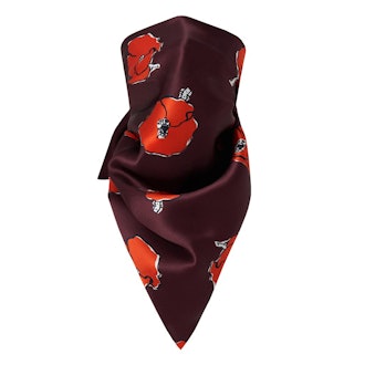 The Falling Poppies Scarf Mask