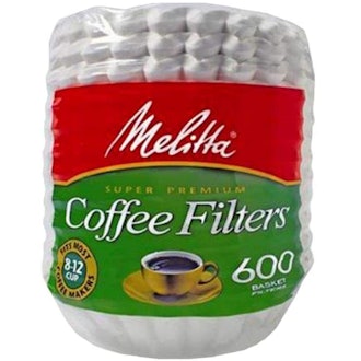 Melitta Bleached Paper Basket Coffee Filters (600-Count)