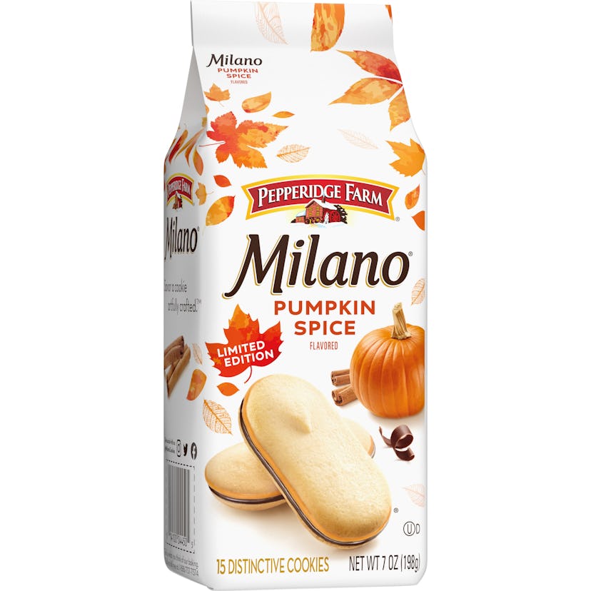 Pepperidge Farm's pumpkin spice milano cookies are coming back for 2020.