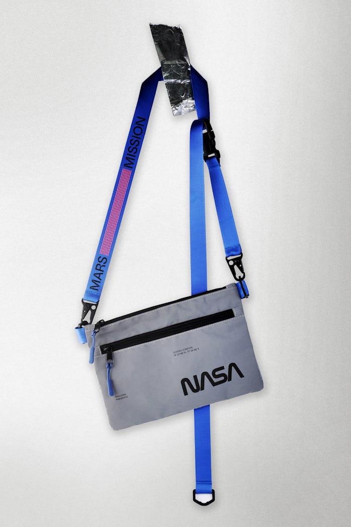 A NASA-branded bag.