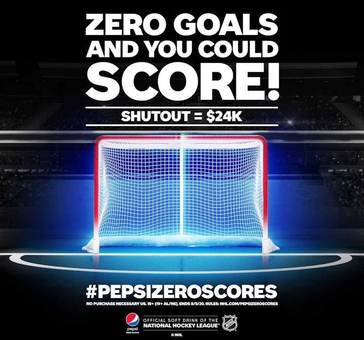 The Pepsi Zero Scores 2020 NHL Sweepstakes could win you $24,000.