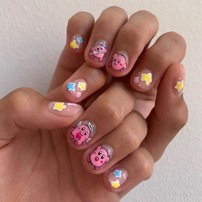 "Kirby” Nail Art Is The Latest (And Cutest) Instagram Trend