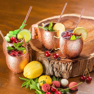 Copper-Bar Moscow Mule Mugs (4-Pack)