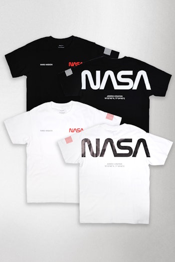 Mars Mission T-shirts.