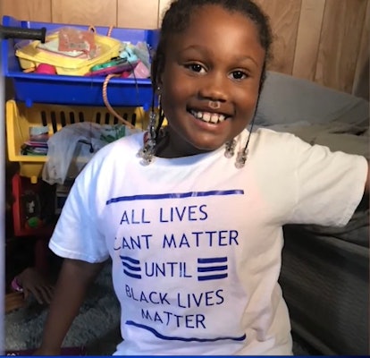 A young girl could not return to her child care center after wearing a "Black Lives Matter" t-shirt.