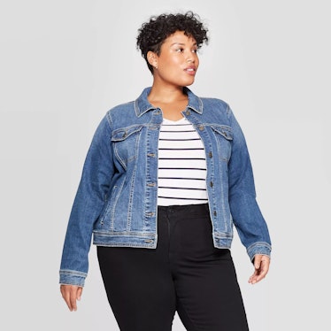 Ava & Viv Women's Plus Size Jean Jacket