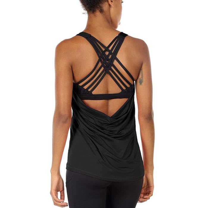 Icyzone Yoga Built in Bra Tank Top