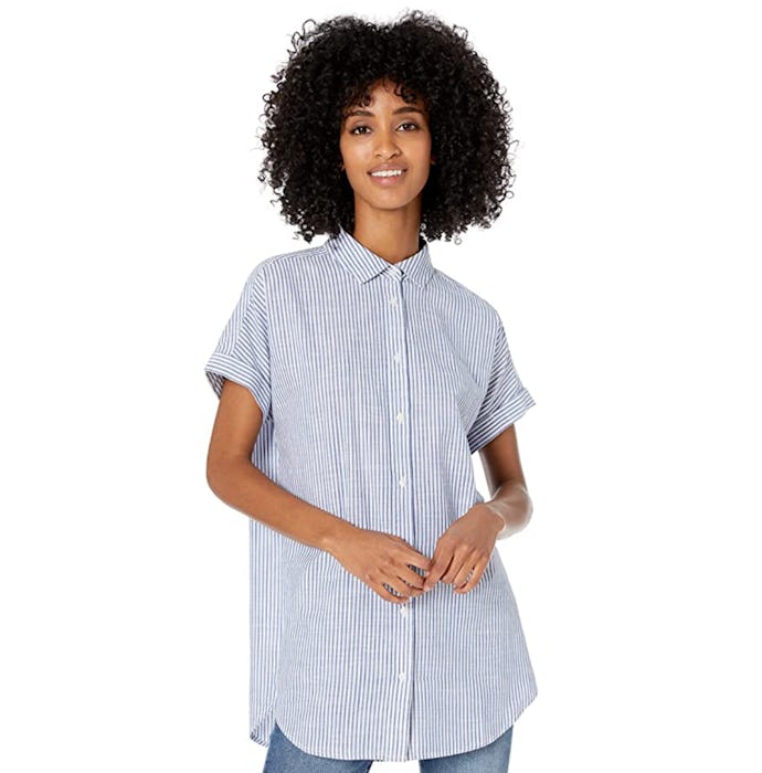 Goodthreads Women's Washed Cotton Short-Sleeve Tunic