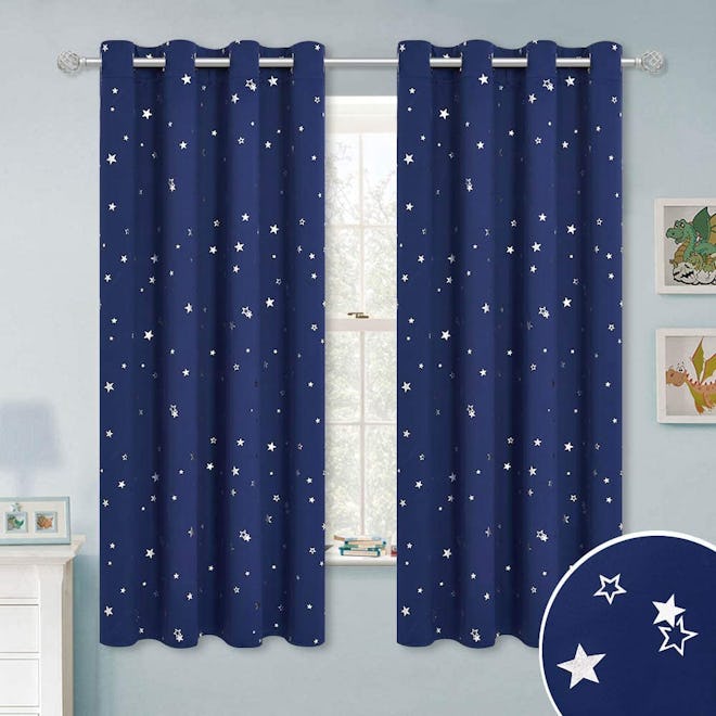 RYB HOME Kids Blackout Curtains (2-Pack)