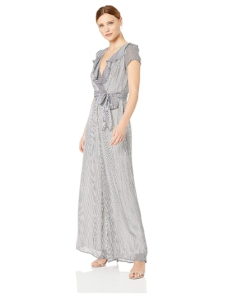 GABBY SKYE Women's Ruffled Jumpsuit