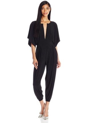 KAMALIKULTURE Women's Deep-V Kimono Sleeve Jumpsuit