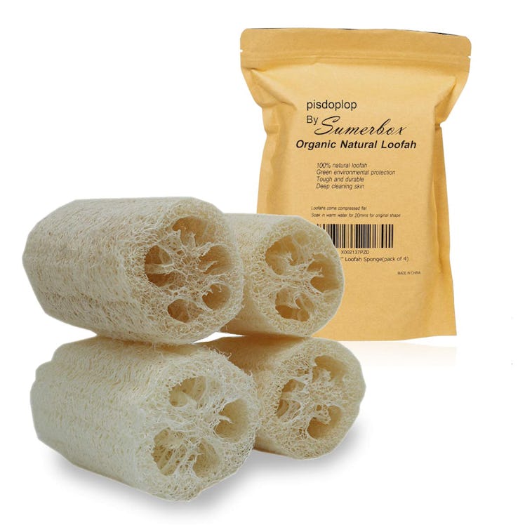 Pisdoplop Natural Exfoliating Loofah (4-Pack)