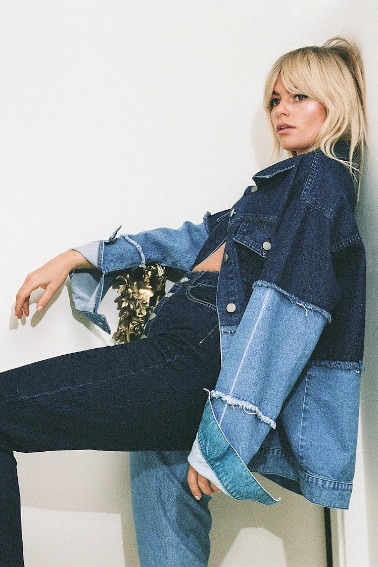 Nasty Gal You're Not a Tone Denim Two-Tone Jacket