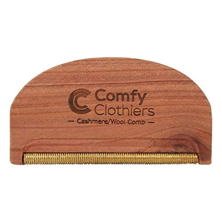Comfy Clothiers Cedar Wood Cashmere & Fine Wool Comb for De-Pilling Sweaters & Clothing 