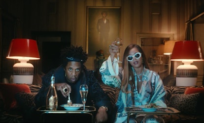 Beyoncé's "Mood 4 Eva" video in 'Black Is King' evokes "Hakuna Matata" from 'The Lion King.'