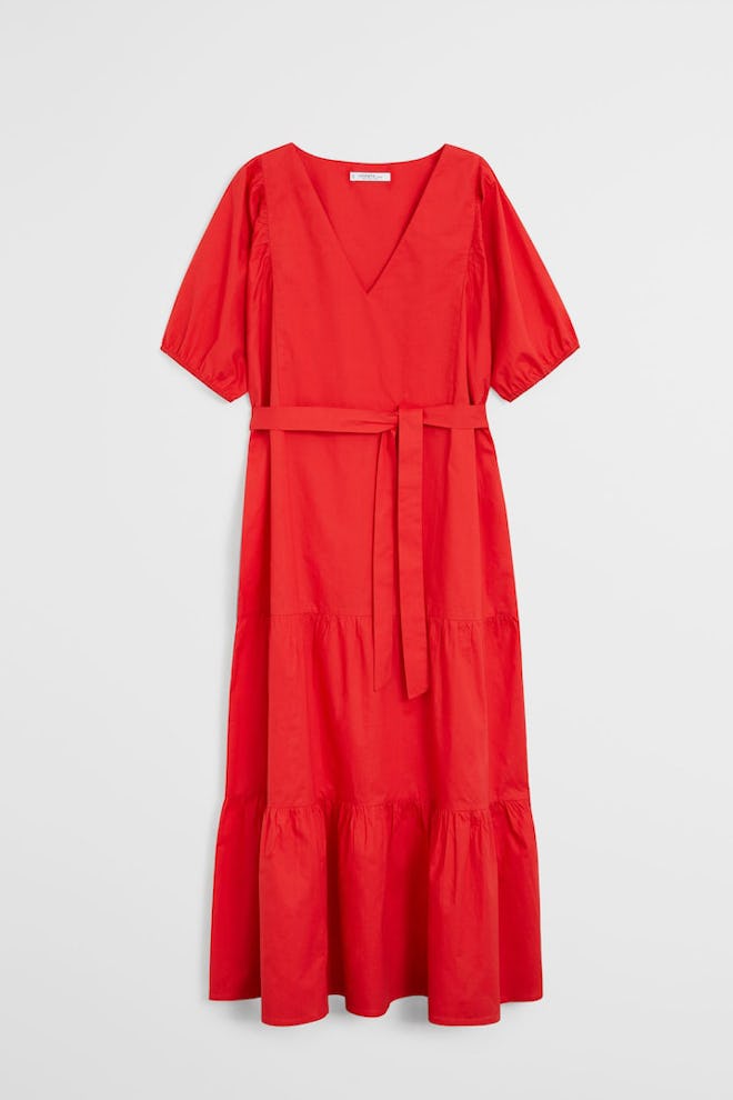 Violetta Plus Size Ruffled Midi Dress