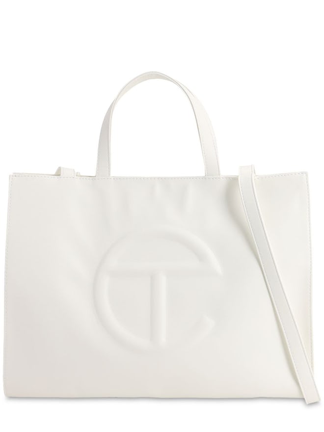 Medium Embossed Logo Shopper Tote Bag