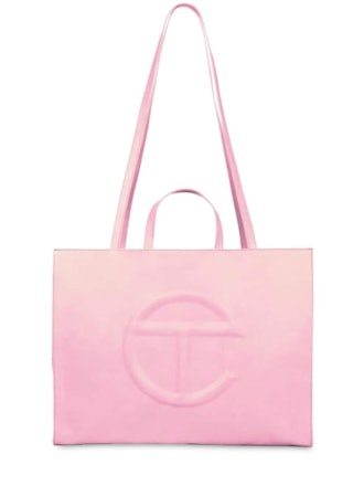 Large Embossed Logo Shopper Tote Bag