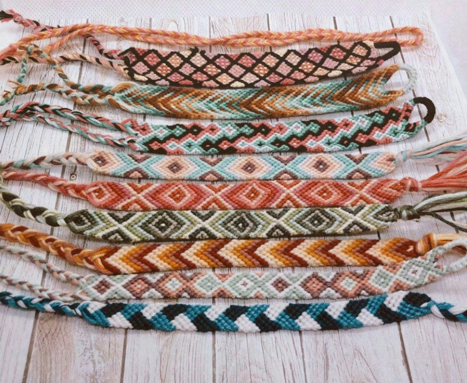 16 Friendship Bracelet Patterns