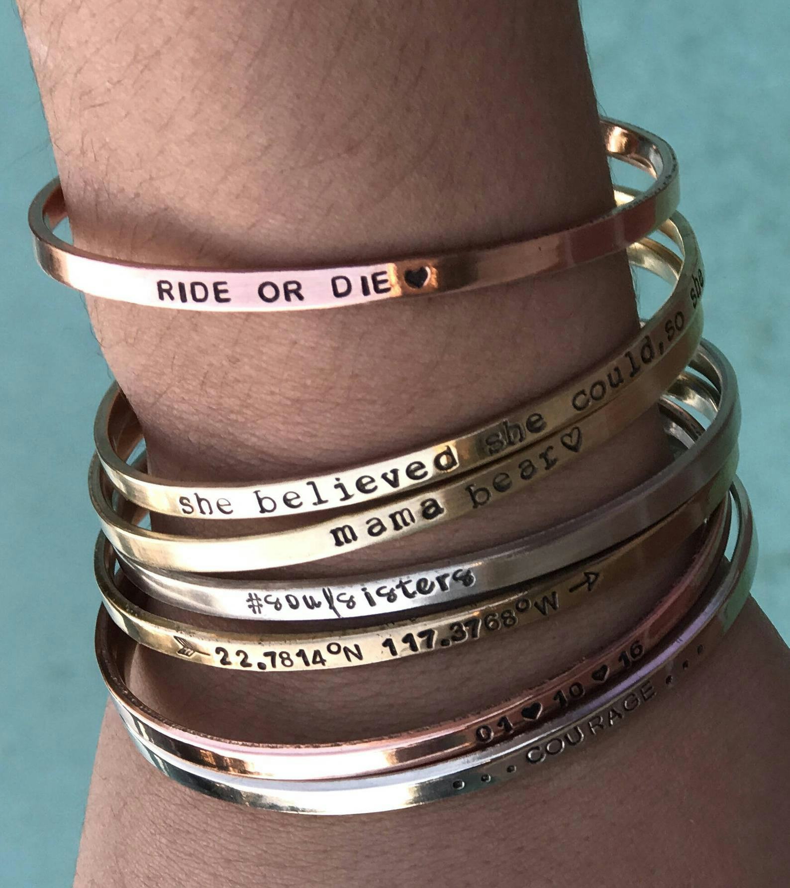 words to put in bracelets