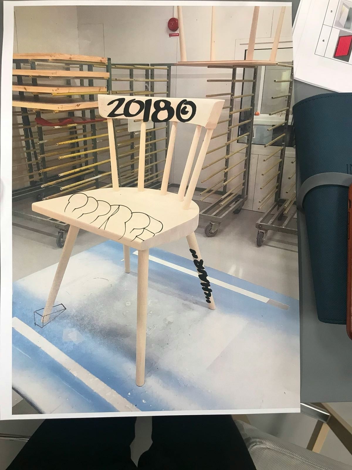 Ikea off white outlet chair