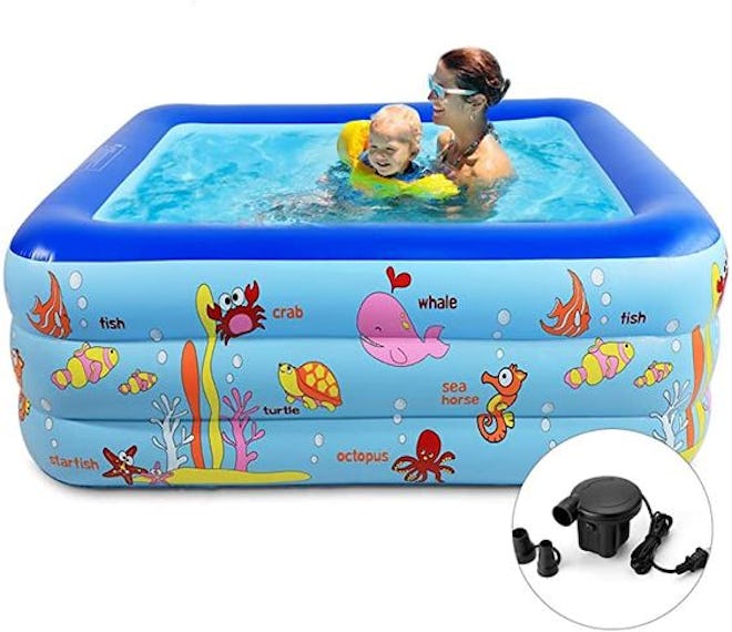 Inflatable Swimming Pool with Pump