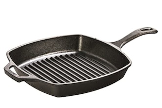 Lodge Pre-Seasoned Cast Iron Grill Pan With Assist Handle 