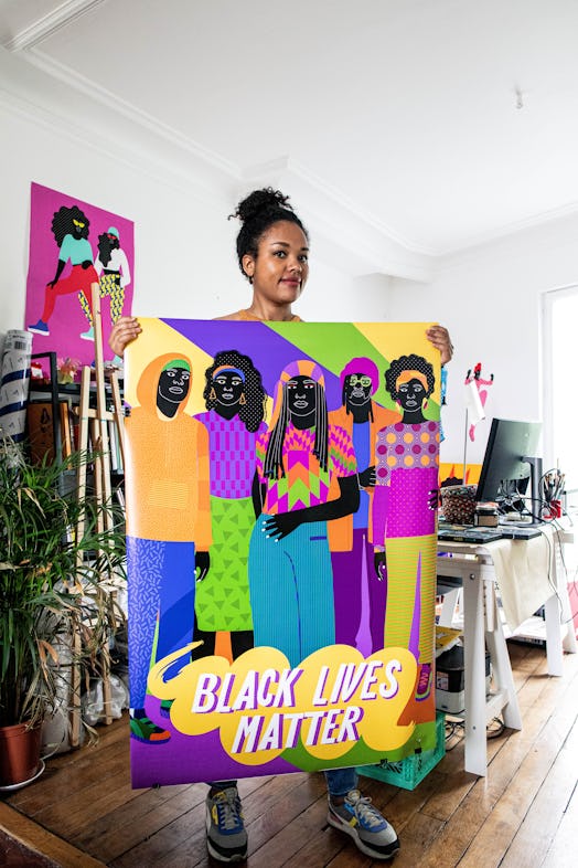 Durand says she likes that her work is influenced by Black Lives Matter and other causes that are im...