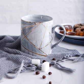 WAVEYU Marble Effect Coffee Mug