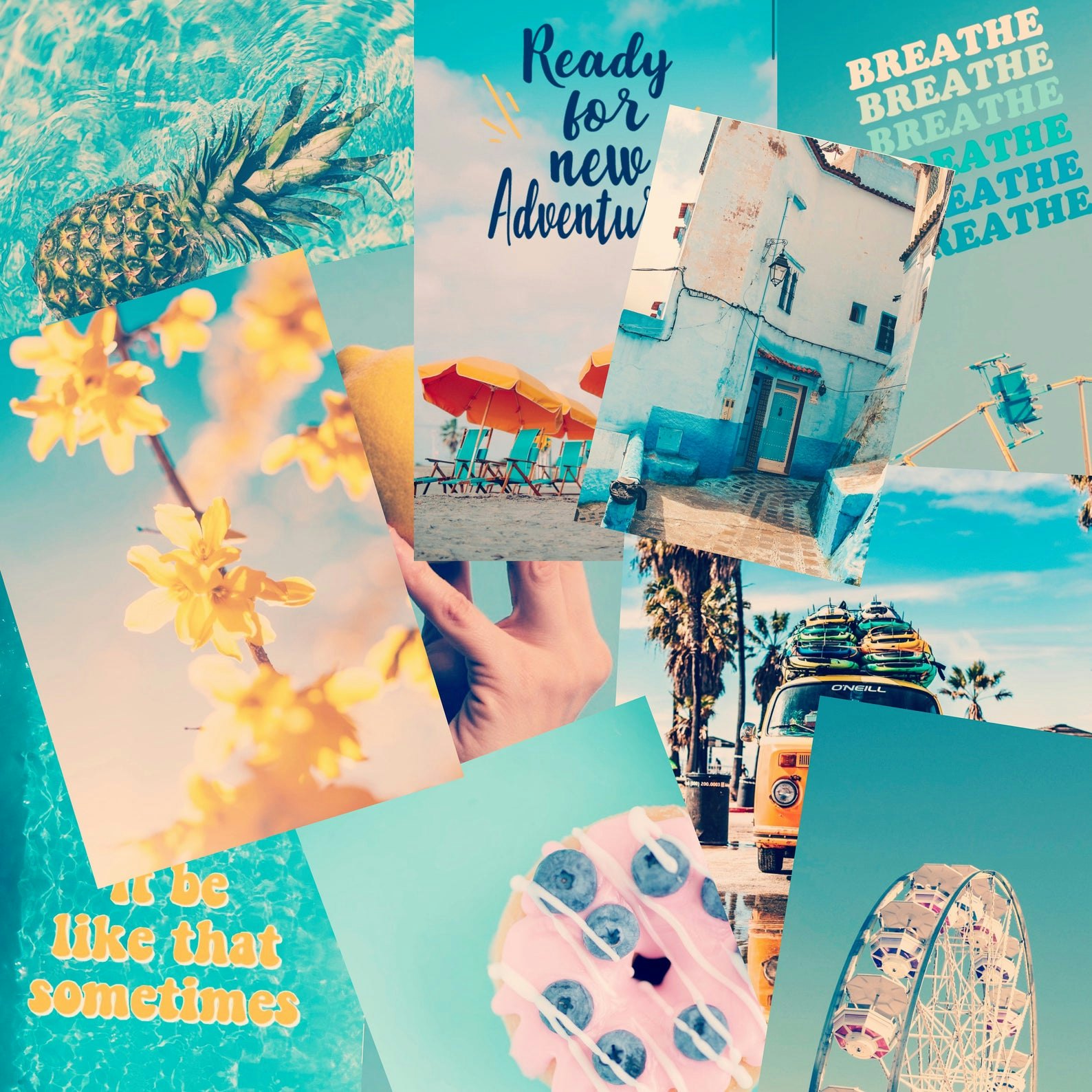 These Summer Wall Collage Kits On Etsy Will Give Your Room A Fun Update