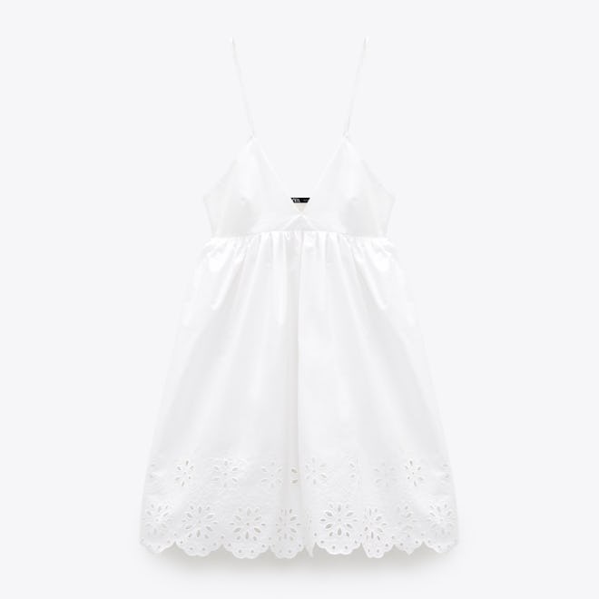 Zara Openwork Embroidered Dress