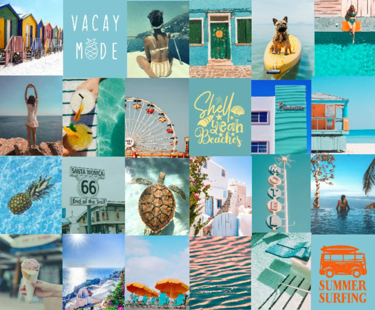 These Summer Wall Collage Kits On Etsy Will Give Your Room A Fun Update