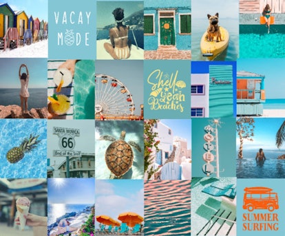 These Summer Wall Collage Kits On Etsy Will Give Your Room A Fun Update