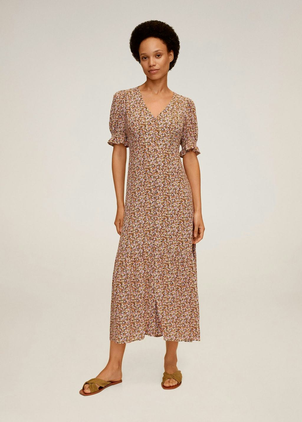 mango back bow dress